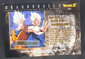Carte Dragon Ball Z Trading Card Chromium DBZ Part 1 N° 5 (1996) amada funimation vegeto cardamehdz point com