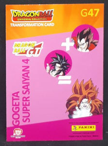 Trading card panini part 2 Dragon Ball Universal Collection n° G47 (2021) gogeta dbz