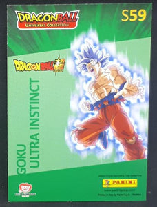 Trading card panini part 2 Dragon Ball Universal Collection n° S59 (2021) songoku dbz 
