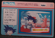 Charger l'image dans la galerie, Carte Dragon Ball Banpresto Terebi Denwa Part 1 n° 21 (1991) bulma db prisme foil holo cardamehdz point com