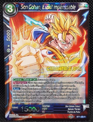 Carte Dragon Ball Super Card Game Assault of the Saiyans BT7-029 R (fr) bandai son gohan esprit imperissable dbs foil prisme holo cardamehdz point com mehdz atout
