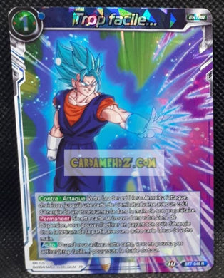 Carte Dragon Ball Super Card Game Assault of the Saiyans BT7-048 R (FR) bandai trop facile dbs prisme foil holo cardamehdz point com mehdz atout