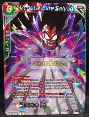 Carte Dragon Ball Super Card Game Assault of the Saiyans BT7-114 SR (FR) bandai vegeta elite saiyan dbs prisme foil holo cardamehdz point com mehdz atout