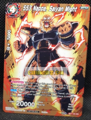 Carte Dragon Ball Super Card Game Assault of the Saiyans BT7-125 ISR (FR) bandai SS3 nappa saiyan might dbs prisme foil holo cardamehdz point com mehdz atout
