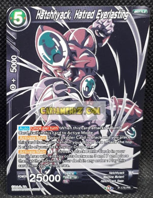 Carte Dragon Ball Super Card Game Carte promo hatchhyack hatred everlasting P-175 PR (US) Bandai dbscg hors serie prisme holo cardamehdz point com mehdz atout