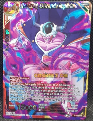 Carte Dragon Ball Super Card Game Carte promo roi cold offrande imperiale P-192 PR (fr) (foil) Bandai dbscg hors serie prisme holo cardamehdz point com mehdz atout