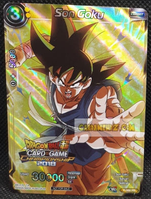 Carte Dragon Ball Super Card Game Carte promo son goku P-066 PR (fr) (foil) Bandai dbscg hors serie prisme holo cardamehdz point com mehdz atout