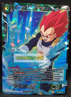 Carte Dragon Ball Super Card Game Carte promo vegeta ssg energie des dieux P-098 PR (fr) (foil) Bandai dbscg hors serie prisme holo cardamehdz point com mehdz atout