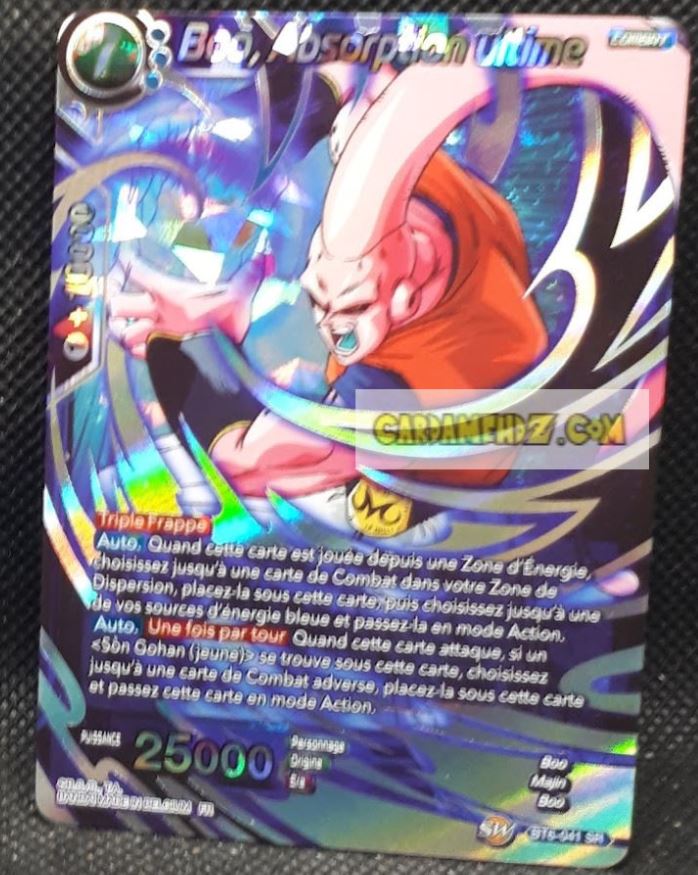 Carte Dragon Ball Super Card Game Destroyer Kings BT6-041 SR (2019) (fr) bandai boo absorption ultime dbs prisme foil holo cardamehdz point com mehdz atout