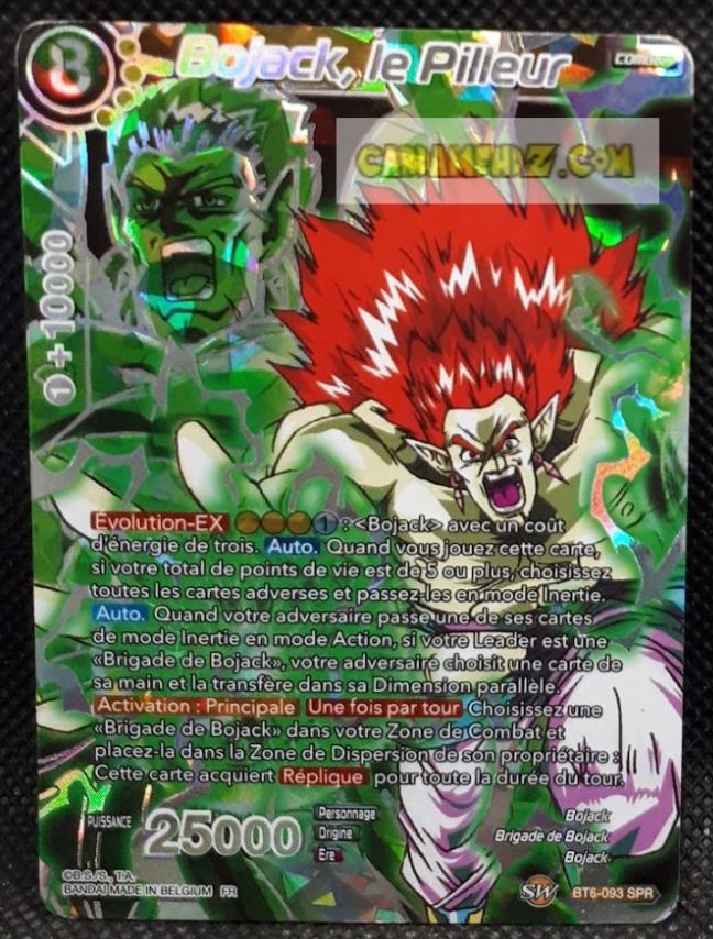 Carte Dragon Ball Super Card Game Destroyer Kings BT6-093 SPR (2019) (fr) bandai bojack le pilleur dbs prisme foil holo