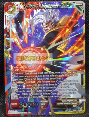 Carte Dragon Ball Super Card Game Fr Malicious Machinations BT8-115 SR (2019) bandai super baby 2 magnificence malefique dbscg super rare prisme foil holo cardamehdz point com mehdz atout