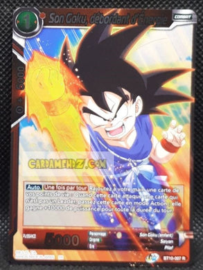 Carte Dragon Ball Super Card Game Fr Rise of the Unison Warrior BT10-007 R (2020) bandai son goku débordant d énergie dbscg prisme foil holo cardamehdz point com mehdz atout