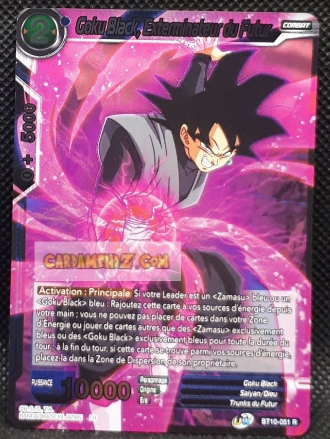 Carte Dragon Ball Super Card Game Fr Rise of the Unison Warrior BT10-051 R (2020) bandai goku black exterminateur du futur dbscg prisme foil holo cardamehdz point com mehdz atout