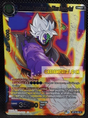 Carte Dragon Ball Super Card Game Fr Rise of the Unison Warrior BT10-052 R (2020) bandai zamasu fusionné le dieu immortel dbscg prisme foil holo cardamehdz point com mehdz atout