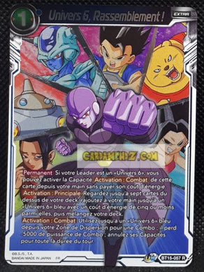 Carte Dragon Ball Super Card Game Fr UWS Boost Saiyan Showdown BT15-057 R (2021) (fr) bandai univers 6 rassemblement! dbscg prisme foil holo cardamehdz point com mehdz atout