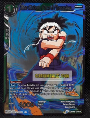 Carte Dragon Ball Super Card Game Fr UWS Boost Saiyan Showdown BT15-071 R (2021) (fr) bandai son gohan face à l invasion dbscg prisme foil holo cardamehdz point com mehdz atout