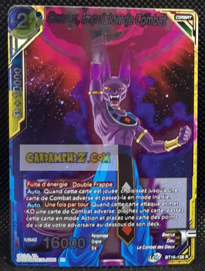 Carte Dragon Ball Super Card Game Fr Unison Warrior Series Boost Set 7 BT16-128 R (2022) bandai beerus impulsion de combat dbs prisme foil holo cardamehdz point com mehdz atout