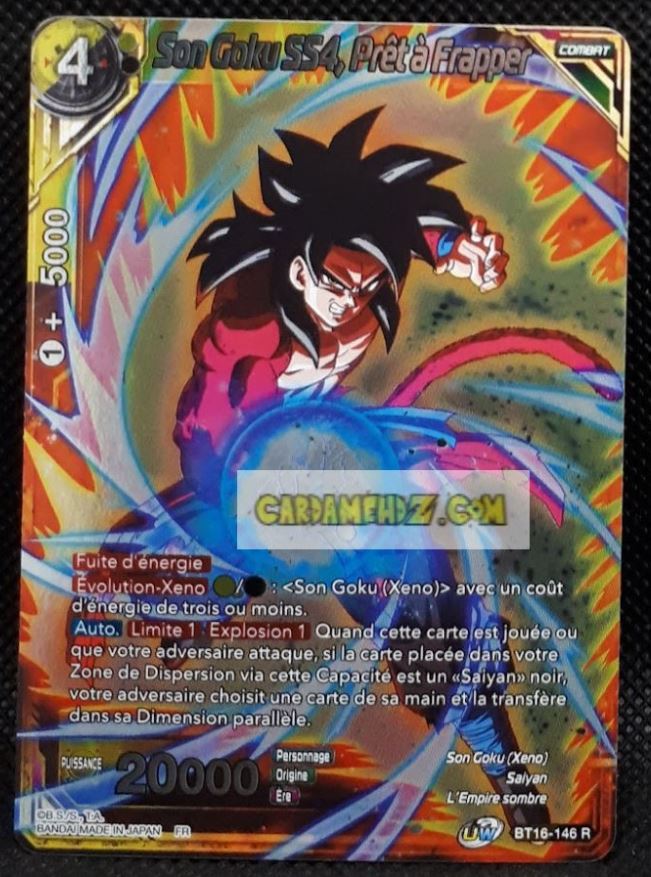 Carte Dragon Ball Super Card Game Fr Unison Warrior Series Boost Set 7 BT16-146 R (2022) bandai son goku pret a frapper dbs prisme foil holo cardamehdz point com mehdz atout