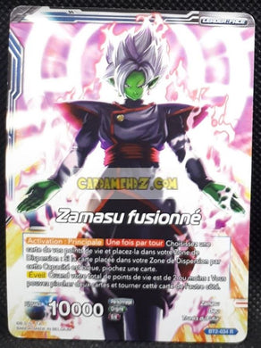 Carte Dragon Ball Super Card Game Miraculous Revival BT2-034 (fr) (2018) bandai Zamasu fusionné dbs prisme foil holo cardamehdz point com mehdz atout