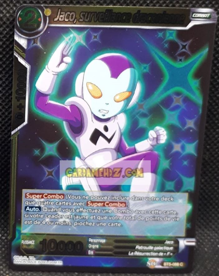 Carte Dragon Ball Super Card Game Miraculous Revival BT5-088 C (foil) (fr) (2019) bandai jaco surveillance draconienne dbs prisme holo cardamehdz point com mehdz atout