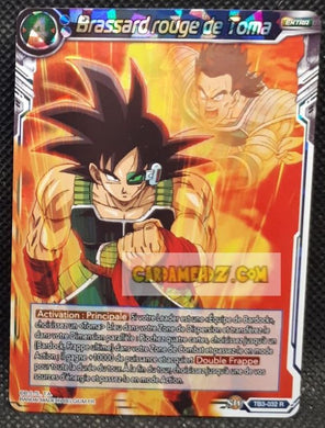 Carte Dragon Ball Super Card Game Premium Pack TB3-032 R (2019) bandai brassard rouge de toma dbs rare prisme foil holo cardamehdz point com mehdz atout