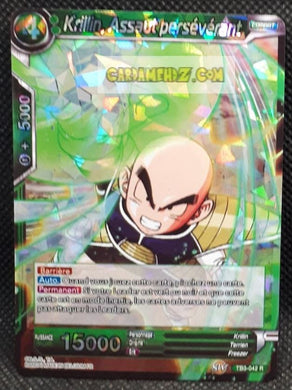 Carte Dragon Ball Super Card Game Premium Pack TB3-042 R (2019) bandai krilin assaut perseverant dbs rare prisme foil holo cardamehdz point com mehdz atout