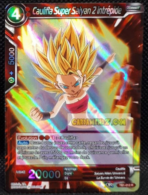 Carte Dragon Ball Super Card Game The Tournament Of Power TB1-012 R (2018) bandai Caulifla Super Saiyan 2 intrépide dbs cardamehdz point com mehdz atout