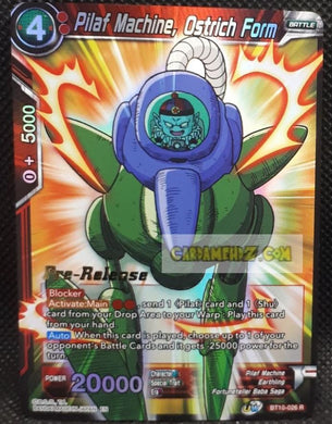 Carte Dragon Ball Super Card Game US Rise of the Unison Warrior BT10-026 R (pre release version) bandai pilaf machine ostrich form dbscg prisme foil holo cardamehdz point com mehdz atout