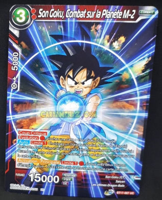 Carte Dragon Ball Super Card Game Ultimate Squad BT17-007 UC (Fr) bandai songoku combat sur la planete m-2 dbscg commune cardamehdz point com