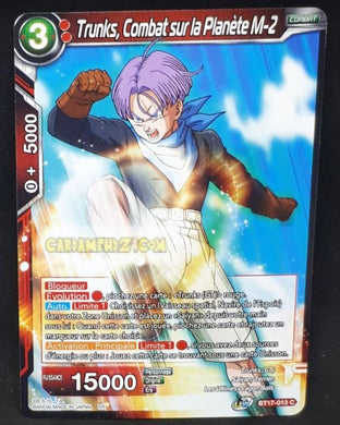 Carte Dragon Ball Super Card Game Ultimate Squad BT17-013 C (Fr) bandai trunks combat sur la planete m-2 dbscg commune cardamehdz point com
