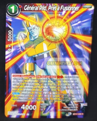 Carte Dragon Ball Super Card Game Ultimate Squad BT17-020 C (Fr) bandai general rild pret a fusionner dbscg commune cardamehdz point com