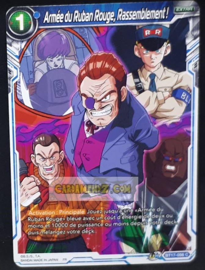 Carte Dragon Ball Super Card Game Ultimate Squad BT17-056 C (Fr) bandai armee du ruban rouge rassemblement! dbscg commune cardamehdz point com