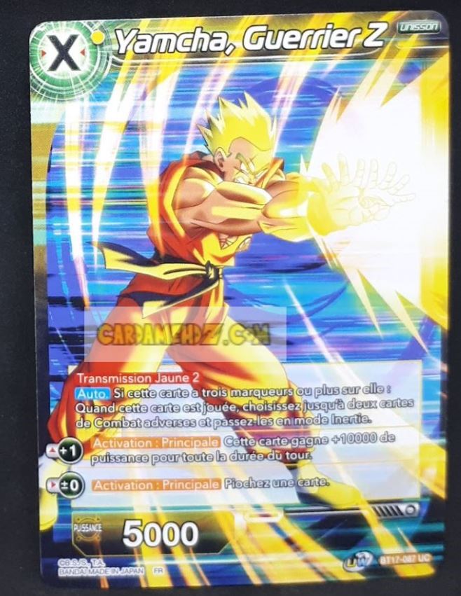 Carte Dragon Ball Super Card Game Ultimate Squad BT17-087 UC (Fr) bandai yamcha guerrier z dbscg commune cardamehdz point com