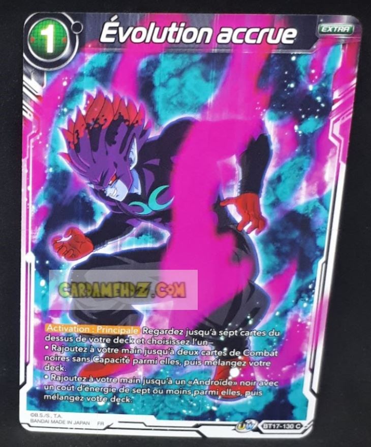 Carte Dragon Ball Super Card Game Ultimate Squad BT17-130 C (Fr) bandai evolution accrue dbscg commune cardamehdz point com