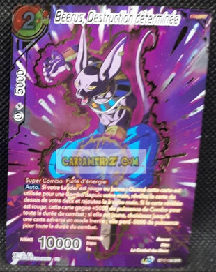 Carte Dragon Ball Super Card Game Ultimate Squad BT17-134 SPR (Fr) (2022) bandai beerus destructionn determinée dbscg Spécial Rare prisme foil holo cardamehdz point com mehdz atout