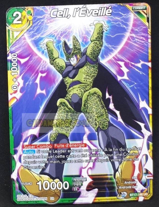 Carte Dragon Ball Super Card Game Ultimate Squad BT17-146 UC (Fr) bandai cell l eveille dbscg commune cardamehdz point com