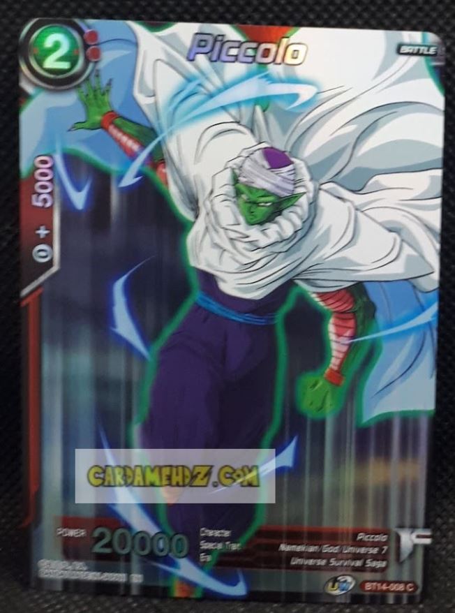 Carte Dragon Ball Super Card Game Unison Warrior Series Set 05 BT14-008 C (2021) (us) bandai piccolo prisme holo foil cardamehdz point com mehdz atout
