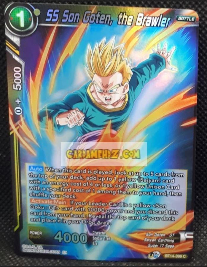Carte Dragon Ball Super Card Game Unison Warrior Series Set 05 BT14-099 C (2021) (us) bandai ss songoten the brawler prisme holo foil cardamehdz point com mehdz atout