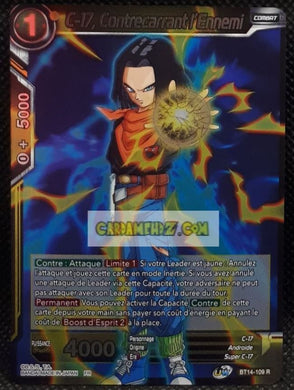 Carte Dragon Ball Super Card Game Unison Warrior Series Set 05 BT14-109 R (2021) (fr) bandai c-17 CONTRECARRANT L ENNEMI prisme holo foil cardamehdz point com mehdz atout