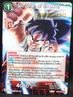 Carte Dragon Ball Super Card Game Us Zenkai Series Fighter s Ambition BT19-005 UC (2023) (us) bandai son gohan at the ready dbs cardamehdz point com mehdz atout