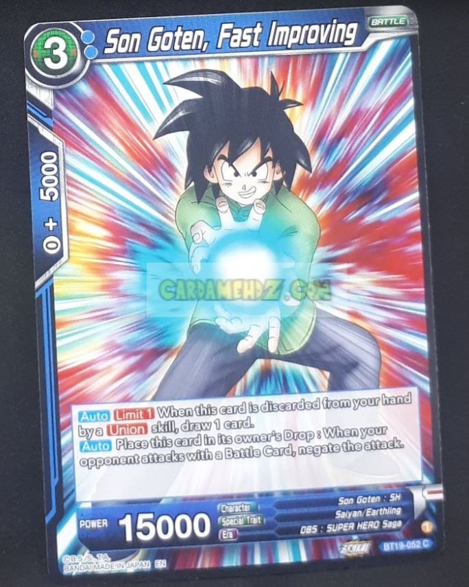 Carte Dragon Ball Super Card Game Us Zenkai Series Fighter s Ambition BT19-052 C (2023) (us) bandai songoten fast improving dbs cardamehdz point com