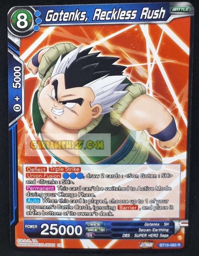Carte Dragon Ball Super Card Game Us Zenkai Series Fighter s Ambition BT19-060 R (2023) (us) bandai gotenks reckless rush dbs cardamehdz point com