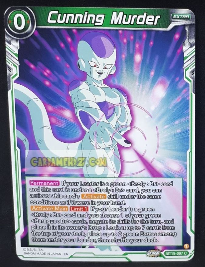 Carte Dragon Ball Super Card Game Us Zenkai Series Fighter s Ambition BT19-097 C (2023) (us) bandai cunning murder dbs cardamehdz point com