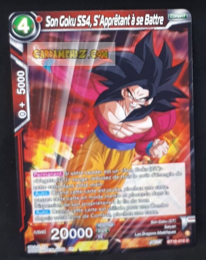 Carte Dragon Ball Super Card Game Zenkai Series Dawn Of The ZLegends BT18-012 C (Fr) (2022) bandai songoku ss4 s appretant a se battre dbscg commune cardamehdz point com