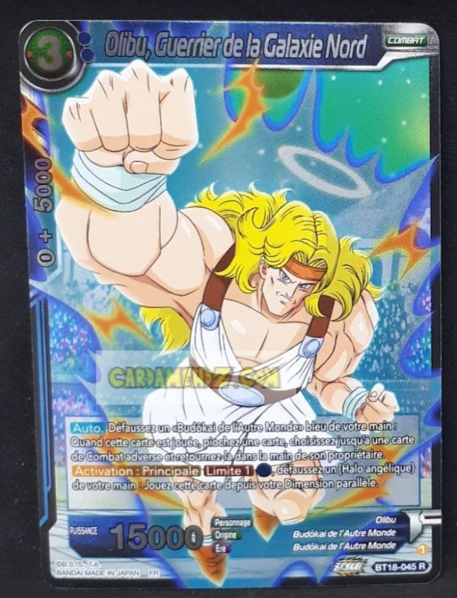 Carte Dragon Ball Super Card Game Zenkai Series Dawn Of The ZLegends BT18-045 R (Fr) (2022) bandai olibu guerrier de la galaxie nord dbscg rare cardamehdz point com