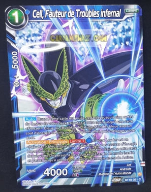 Carte Dragon Ball Super Card Game Zenkai Series Dawn Of The ZLegends BT18-051 C (Fr) (2022) bandai cell fauteur de troubles infernal dbscg commune cardamehdz point com