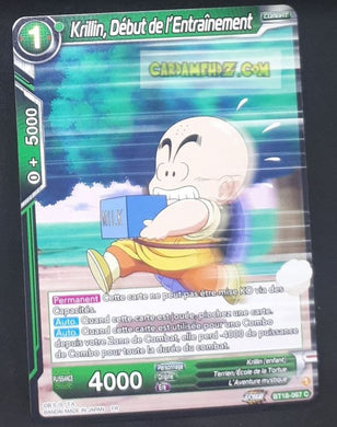 Carte Dragon Ball Super Card Game Zenkai Series Dawn Of The ZLegends BT18-067 C (Fr) (2022) bandai krilin début de l'entrainement dbscg commune cardamehdz point com