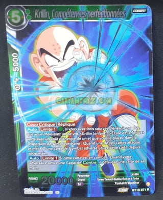 Carte Dragon Ball Super Card Game Zenkai Series Dawn Of The ZLegends BT18-071 R (Fr) (2022) bandai krilib competences perfectionnees dbscg rare cardamehdz point com