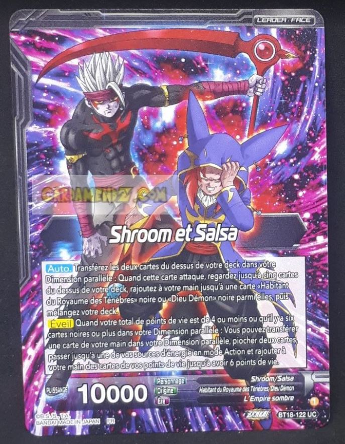 Carte Dragon Ball Super Card Game Zenkai Series Dawn Of The ZLegends BT18-122 UC (Fr) (2022) bandai shroom et salsa dbscg commune cardamehdz point com