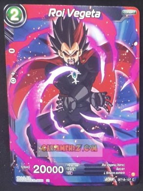 Carte Dragon Ball Super Card Game Zenkai Series Dawn Of The ZLegends BT18-137 C (Fr) (2022) bandai roi vegeta dbscg commune cardamehdz point com